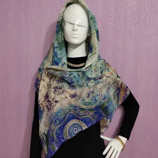 روسری نخی ژاکارد