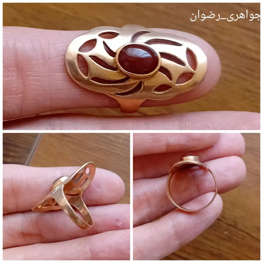انگشتر زنانه عقیق قرمز