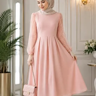 لباس مجلسی گلبهی سایز 3XL