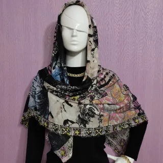 روسری نخی ژاکارد