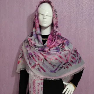 روسری نخی ژاکارد خوشرنگ
