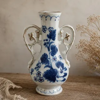 گلدان قلم آبی روسی