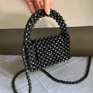 کیف مرواریدی مشکی