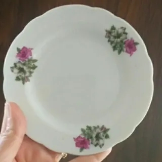 بشقاب گل شیپوری چینی قدیم