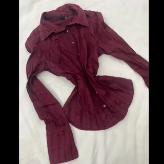 بلیز زرشکی h&m