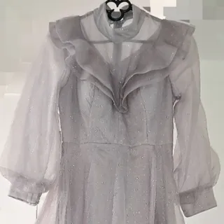 لباس مجلسی نقره ای طوسی
