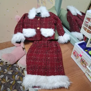 کت دامن دخترانه کریسمسی