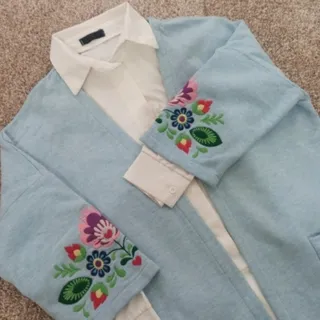 مانتو گلدوزی شده