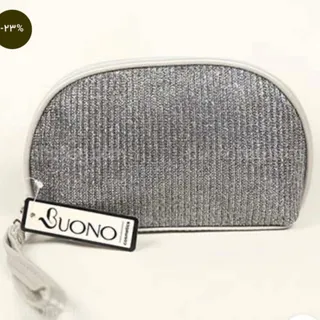 کیف آرایش نقره ای