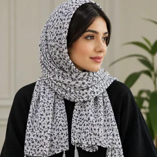 شال پلیسه گل گلی