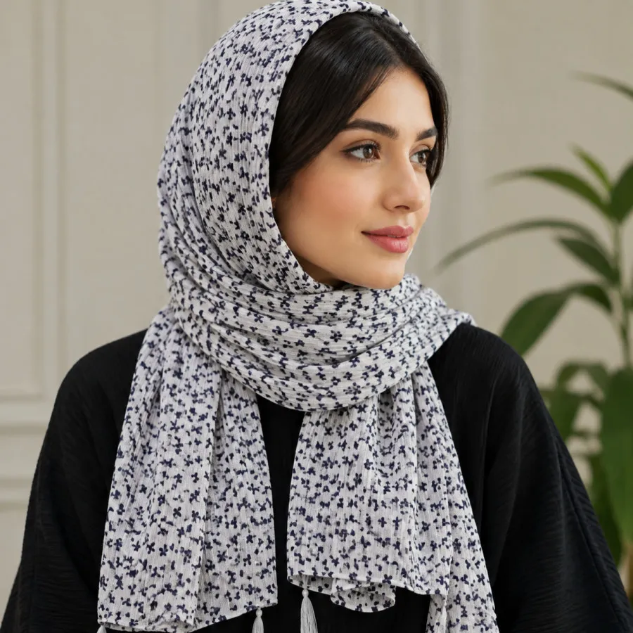شال پلیسه گل گلی