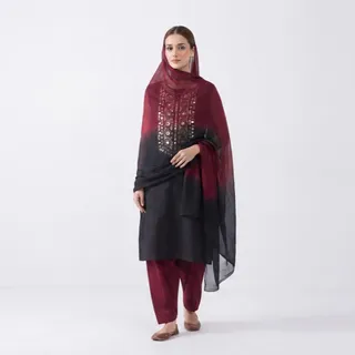 ست کورتا شلوار شال هندی