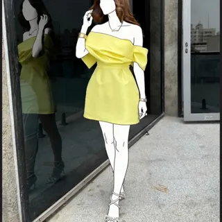 پیراهن کوتاه ساتن
