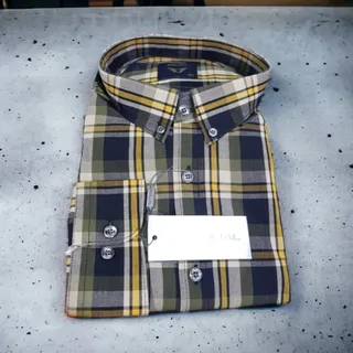 پیراهن چهارخانه نخ 3XL