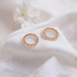 گوشواره رزگلد نقره 925