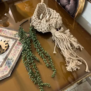 آویز کنفی و ریسه غوره