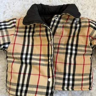 کاپشن دو رو طرح BURBERRY