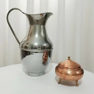 پارچ برنجی.قندان مسی