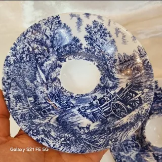تخم مرغ خوری چینی قلم آبی