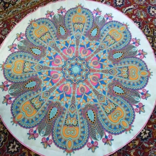 رومیزی گرد ترکیه ای