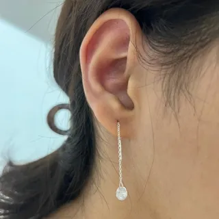 حراج گوشواره بخیه نقره