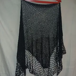 روسری قلاب بافی