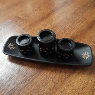 ست جاشمعی چوب خارجی
