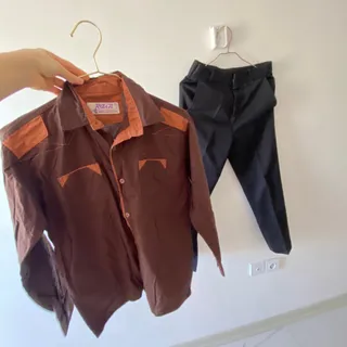 پیراهن پارچه ای دکمه دار