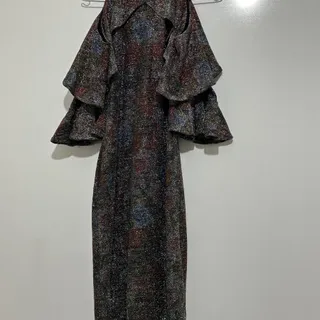 پیراهن مجلسی لمه طرح گل