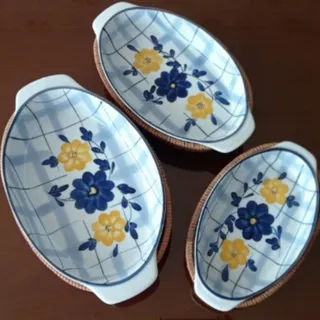 مرغ خوری سه سایز گل پنبه
