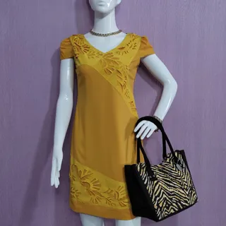 پیراهن خردلی Fendi M