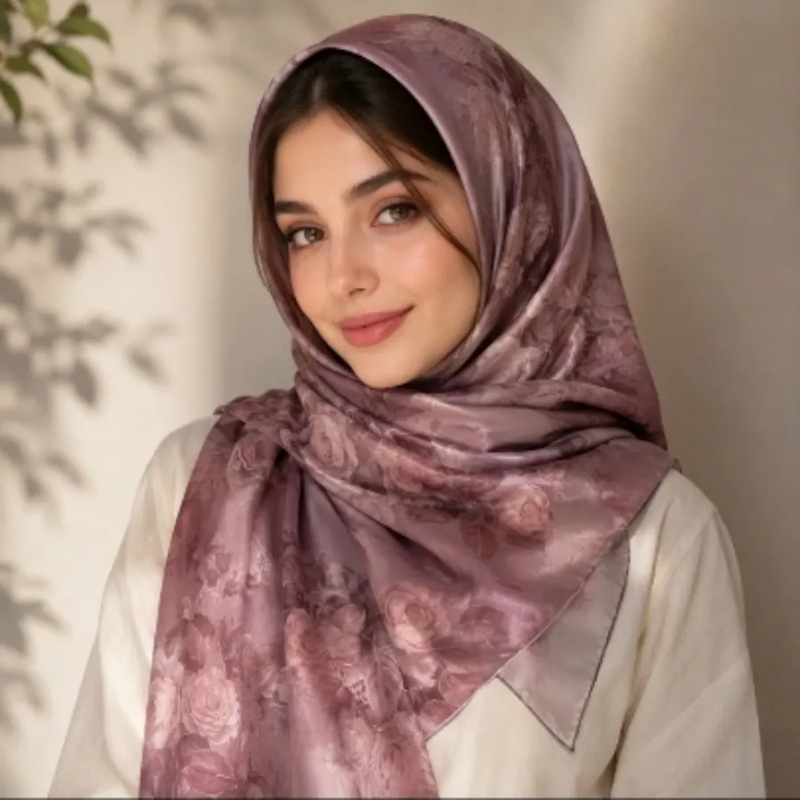 روسری ساتن ابریشم