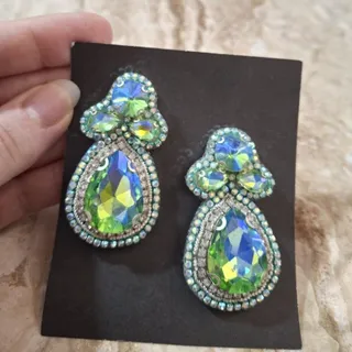 گوشواره جواهردوزی تک نسخه