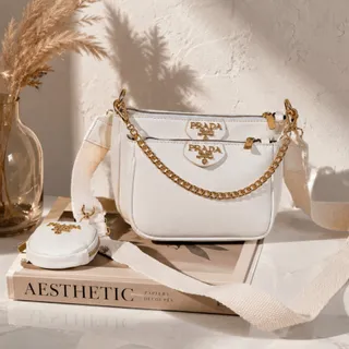 کیف چرم برند prada نو