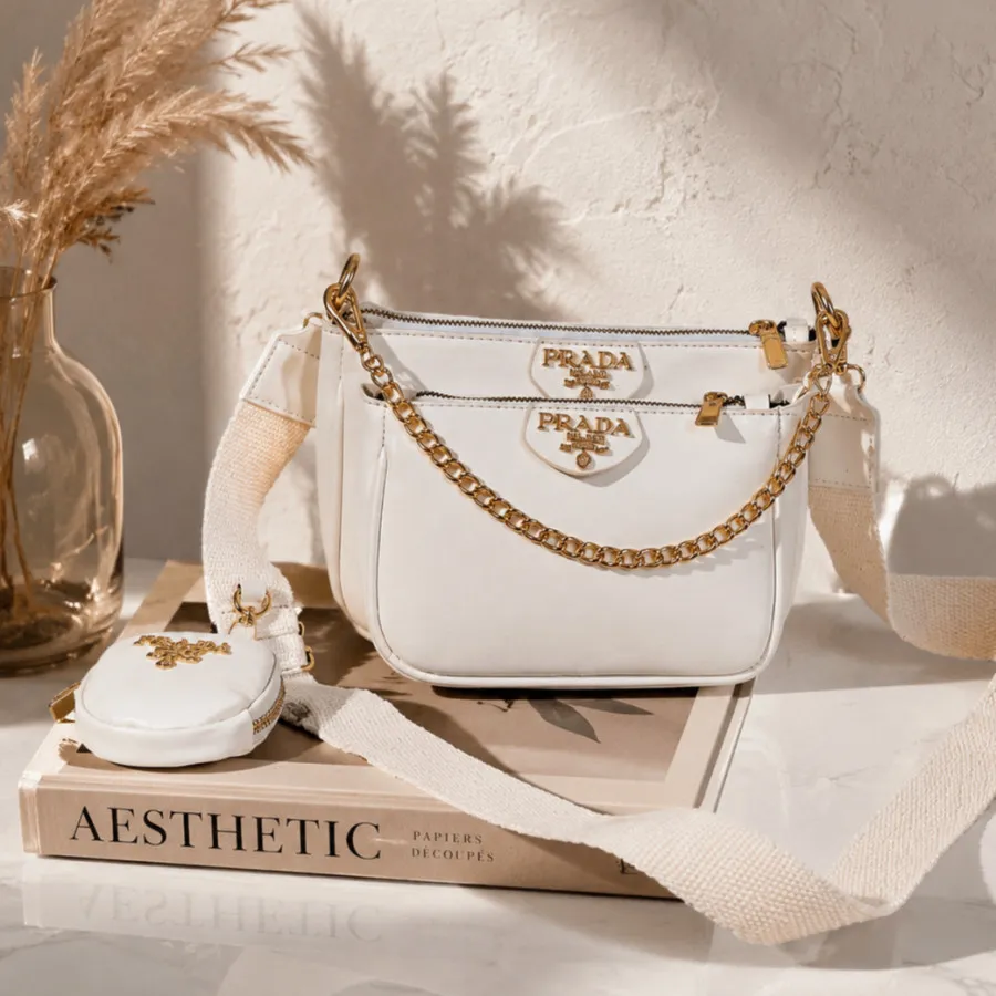 کیف چرم برند prada نو