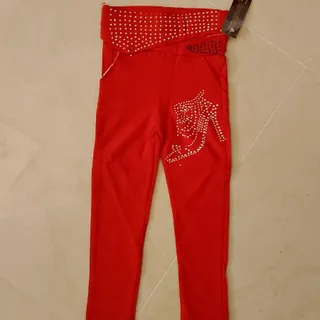 شلوار کتان کش دخترانه
