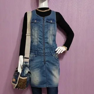 سرهمی دامنی جین vero moda