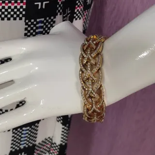 دستبند فول نگین رنگ ثابت