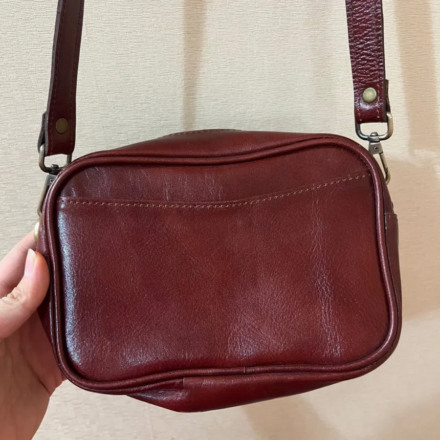کیف چرم قهوه ای