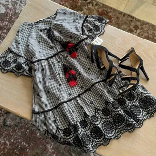 پیراهن خامه دوزی zara