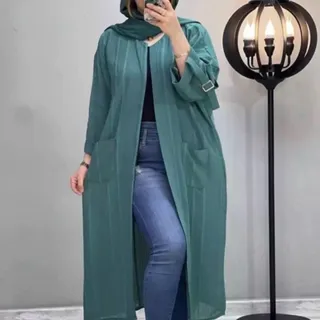 مانتو مزونی سبز درباری