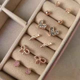 گوشواره میخی شش جفت