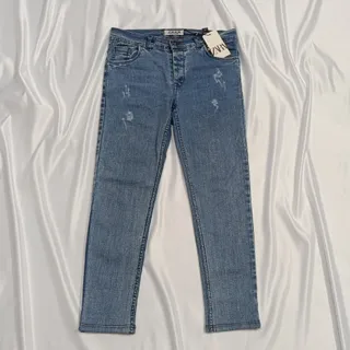 شلوار جین zara مام فیت