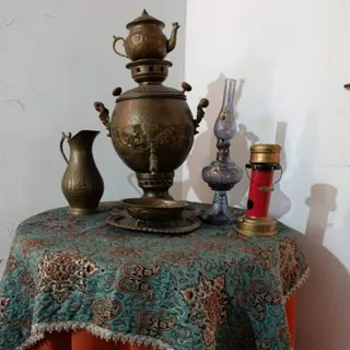سماور ذغالی گلدون لیلی