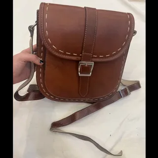کیف قهوه ای چرم مشهد