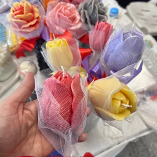 شمع طرح گل