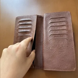 کیف پول قهوه ای