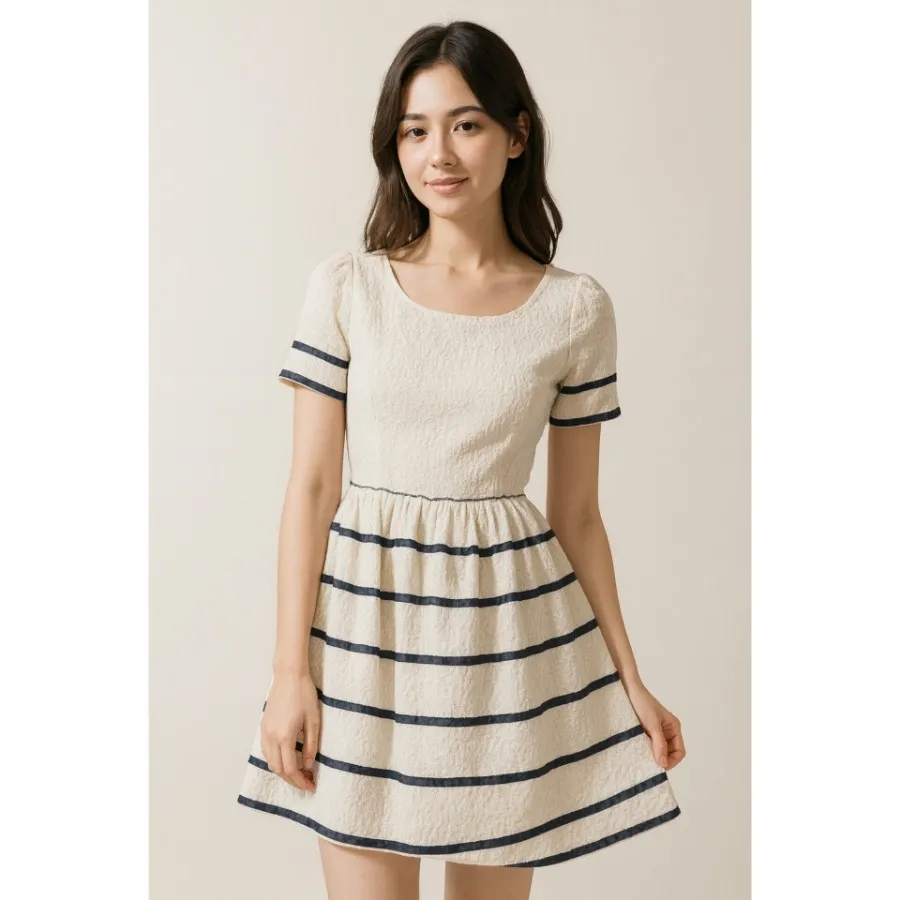 پیراهن عروسکی در دو رنگ