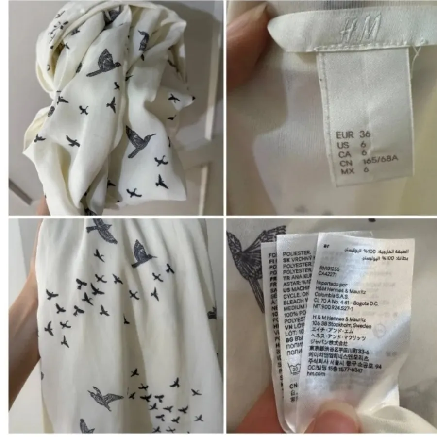 پیراهن بلندمجلسی سفیدH&M