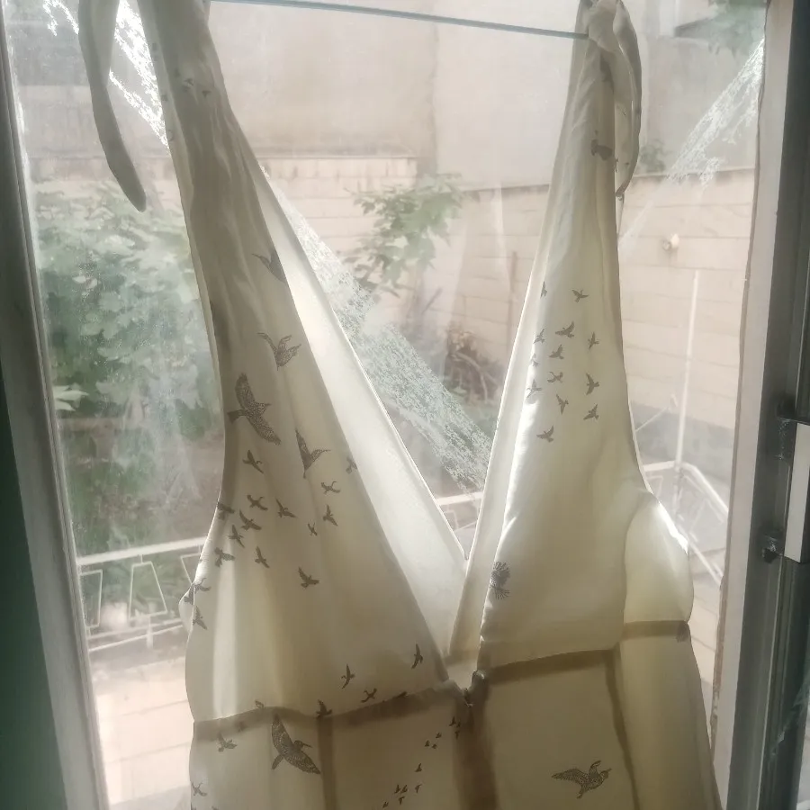 پیراهن بلندمجلسی سفیدH&M